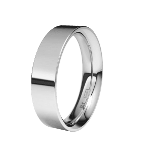 ALIANZA DE PLATA 5mm plana brillo