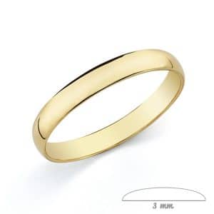 18K ALIANZA ORO AMARILLO LISA