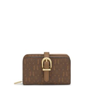 Billetera Mediana Tous Buckles Silhouette Tierra
