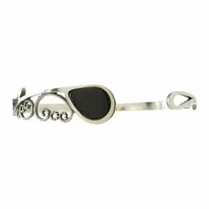 PULSERA BRAZALETE PLATA Y AZABACHE
