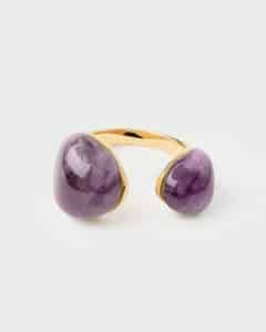 Anillo Sortija de Plata bañada en oro