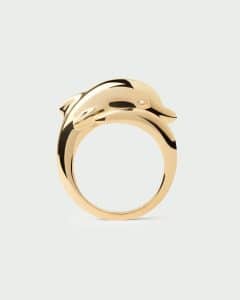 Anillo Sortija de Plata bañada