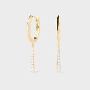 Pendientes de Plata bañada en oro