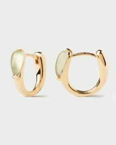 Pendientes Aros de Plata bañados en oro