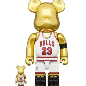 Bearbrick Michael Jordan 1991 World Champion Medicon Toys 400%+100% Set