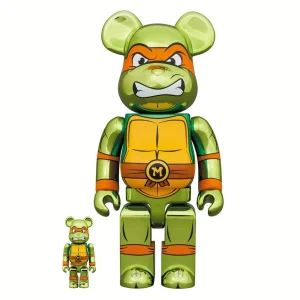 Bearbrick Michelangelo Chrome TNT 400%+100% Set – Medicom Toys *