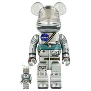 Bearbrick NASA Project Mercury Astronaut 400%+100% Set – Medicom Toys
