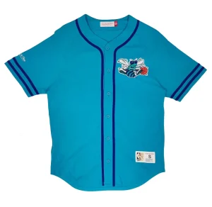 Beisbolera Mitchell and Ness Charlotte Hornets "NBA Fashion Cotton" Azul