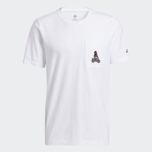 Camiseta Adidas Harden Avatar blanca.