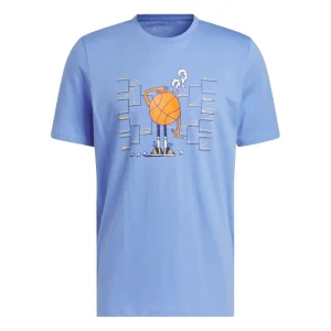 Camiseta Adidas «Lil Stripe Basketball Graphic» en azul