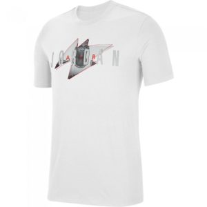 Camiseta Air Jordan Face Graphic blanca.
