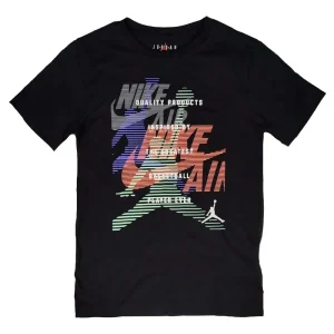 Camiseta Air Jordan «Stay Tuned» Junior negra