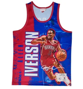 Camiseta Allen Iverson Mitchell and Ness "NBA Player Burst"- Philadelphia Sixers.