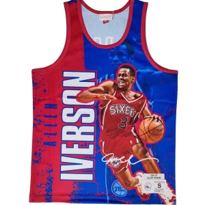 Camiseta Allen Iverson Mitchell and Ness «NBA Player Burst»- Philadelphia Sixers.