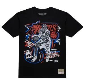 Camiseta Allen Iverson NBA Chalked Up Sixers Mitchell and Ness