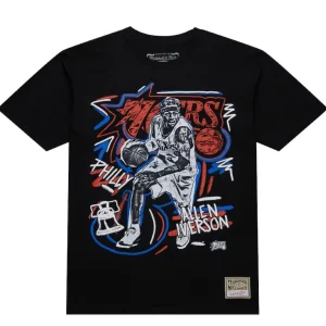 Camiseta Allen Iverson NBA Chalked Up Sixers Mitchell and Ness