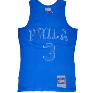 Camiseta Allen Iverson Washed Out Swingman Jersey con Philadelphia Sixers 1996-97