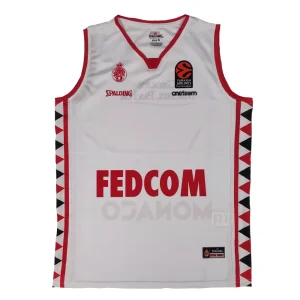 Camiseta AS Monaco Basket Spalding Euroliga blanca