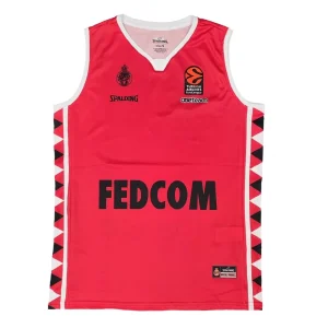 Camiseta AS Monaco Basket Spalding Euroliga roja