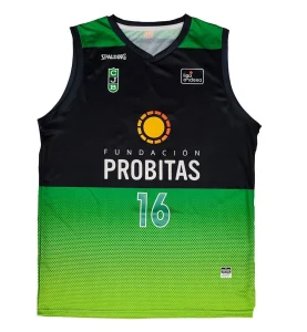 Camiseta Baloncesto Guillem Vives Joventut Badalona Spalding Liga Endesa 2023 Verdinegra