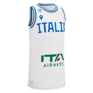Camiseta baloncesto Italia Segunda Equipacion Mundial 2023 FIBA – Macron Blanca