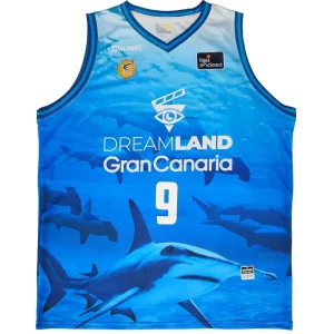 Camiseta Baloncesto Nicolas Brussino Gran Canaria Spalding ACB Liga Endesa 2024 «Agua»
