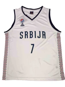 Camiseta Bogdan Bogdanovic Serbia - Peak JJOO Paris 2024 blanca