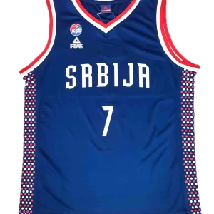 Camiseta Bogdan Bogdanovic Serbia – Peak Paris 2024 azul