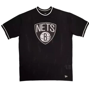 Camiseta Brooklyn Nets – NBA Mesh Team Logo Oversized New Era – negra