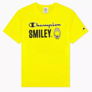 Camiseta Champion x Smiley Big Logo – amarilla