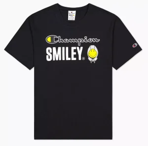 CAMISETA CHAMPION X SMILEY - NEGRA