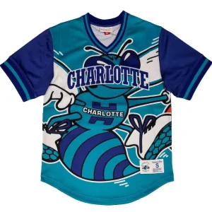 Camiseta Charlotte Hornets «NBA Jumbotron» Mesh V-Neck de Mitchell & Ness