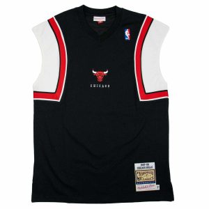 Camiseta Chicago Bulls Authentic Warm Up Mitchell And Ness 1998