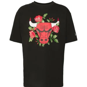 Camiseta Chicago Bulls «Floral Graphic» Oversized New Era en Negro