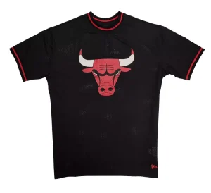 Camiseta Chicago Bulls - NBA Mesh Team Logo Oversized New Era - negra