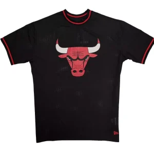 Camiseta Chicago Bulls – NBA Mesh Team Logo Oversized New Era – negra