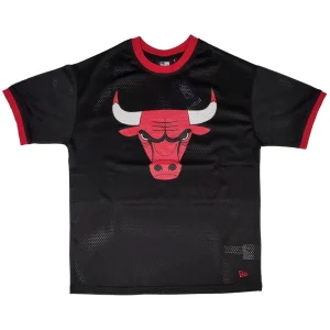 Camiseta Chicago Bulls NBA Team Logo Oversized de New Era en Negro