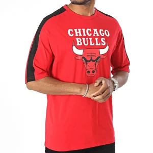 Camiseta Chicago Bulls New Era «Color Block Oversized» – roja