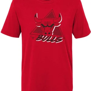 Camiseta Chicago Bulls Swish Cotton Outerstuff – Junior roja