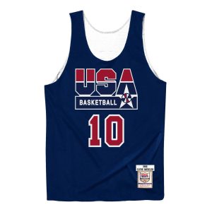 Camiseta Clyde Drexler USA Basketball 92 Practice Reversible – Mitchell and Ness