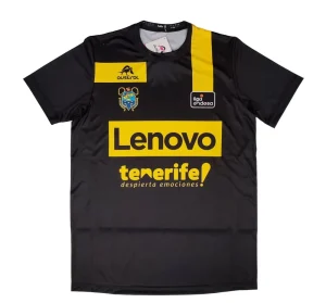 Camiseta cubre de calentamiento Lenovo Tenerife Club Baloncesto Canarias ACB 2024 Negra