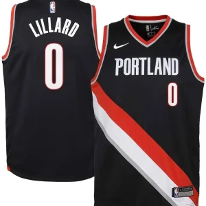 Camiseta Damian Lillard Portland Trail Blazers «Icon Edition» Swingman Junior