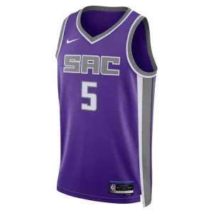 Camiseta De´Aaron Fox NBA Sacramento Kings Nike Icon Edition Swingman morada