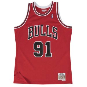 Camiseta Dennis Rodman Chicago Bulls – Mitchell and Ness swingman roja