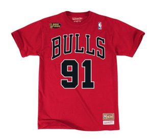 Camiseta Dennis Rodman Chicago Bulls Mitchell & Ness N&N roja