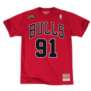 Camiseta Dennis Rodman Chicago Bulls Mitchell & Ness N&N roja