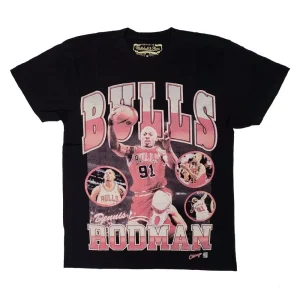 Camiseta Dennis Rodman Chicago Bulls NBA Player Photo Mitchell and Ness