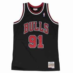 Camiseta Dennis Rodman Chicago Bulls – Swingman Mitchell and Ness Negra