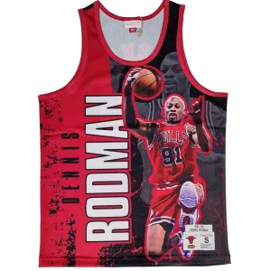 Camiseta Dennis Rodman Mitchell and Ness «NBA Player Burst»- Chicago Bulls.