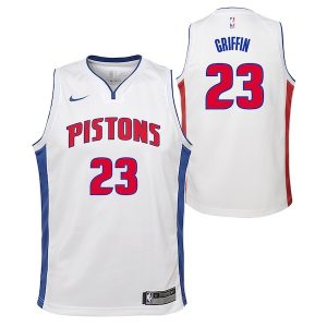 Camiseta Blake Griffin Detroit Pistons Nike swingman Junior blanca